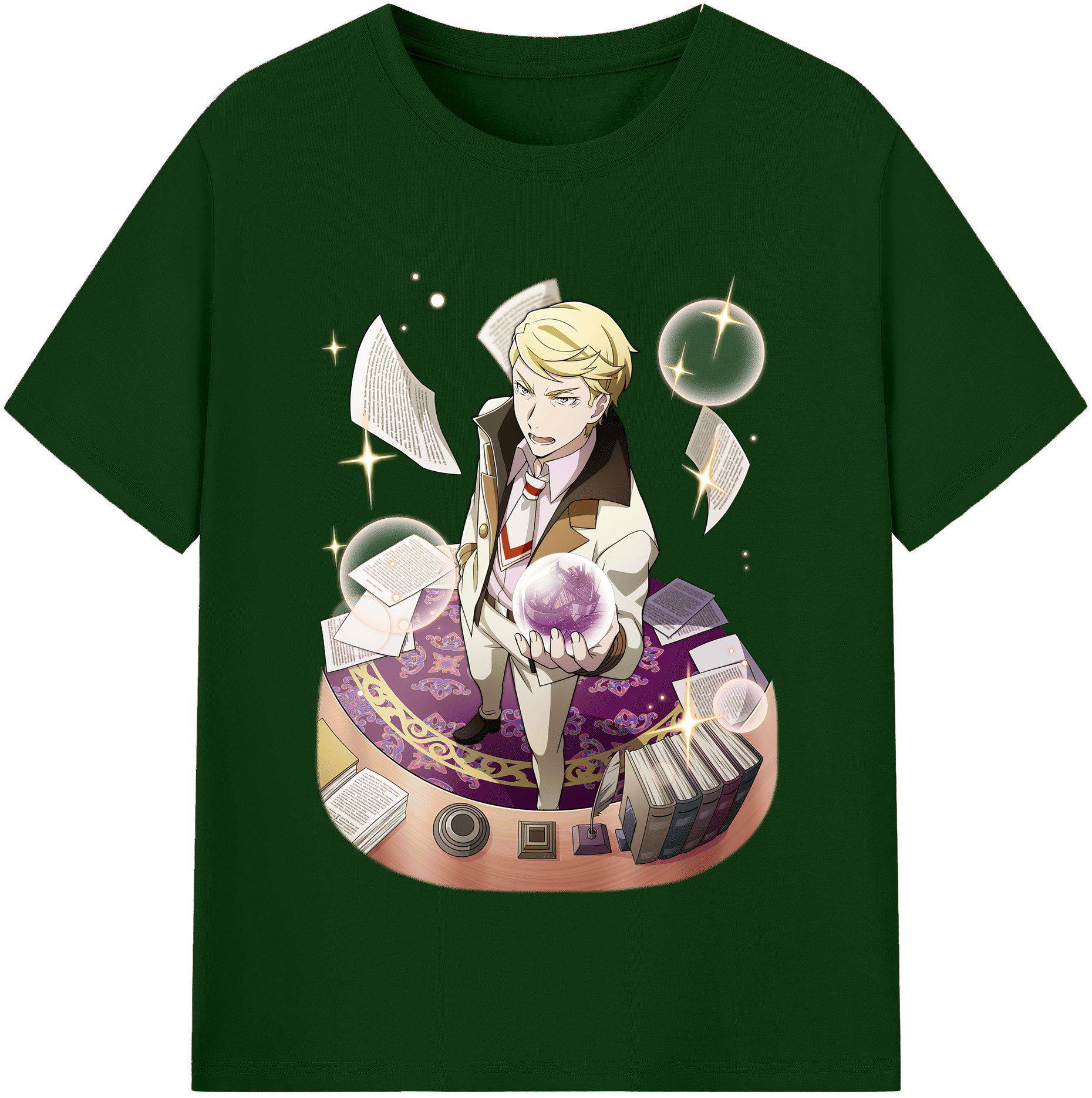 （画像用） 文豪ストレイドッグス Bungo Stray Dogs 綿100％半袖Tシャツ（フロントプリント）